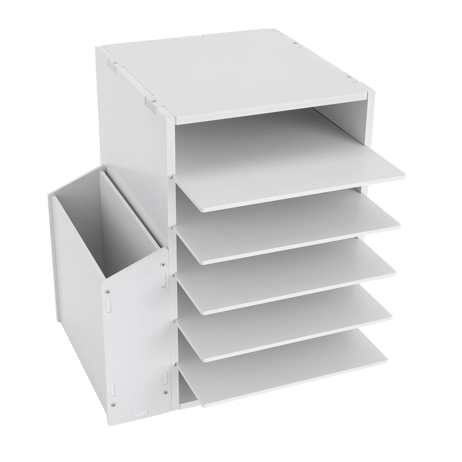 6 Compartments Desktop Organizer Desktop File Holder Rectangular File Organizer