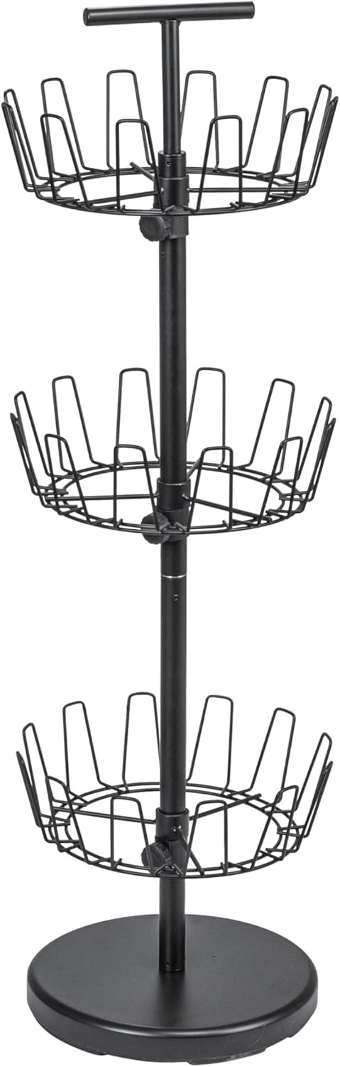 3-Tier Shoe Storage Tree Matte Black