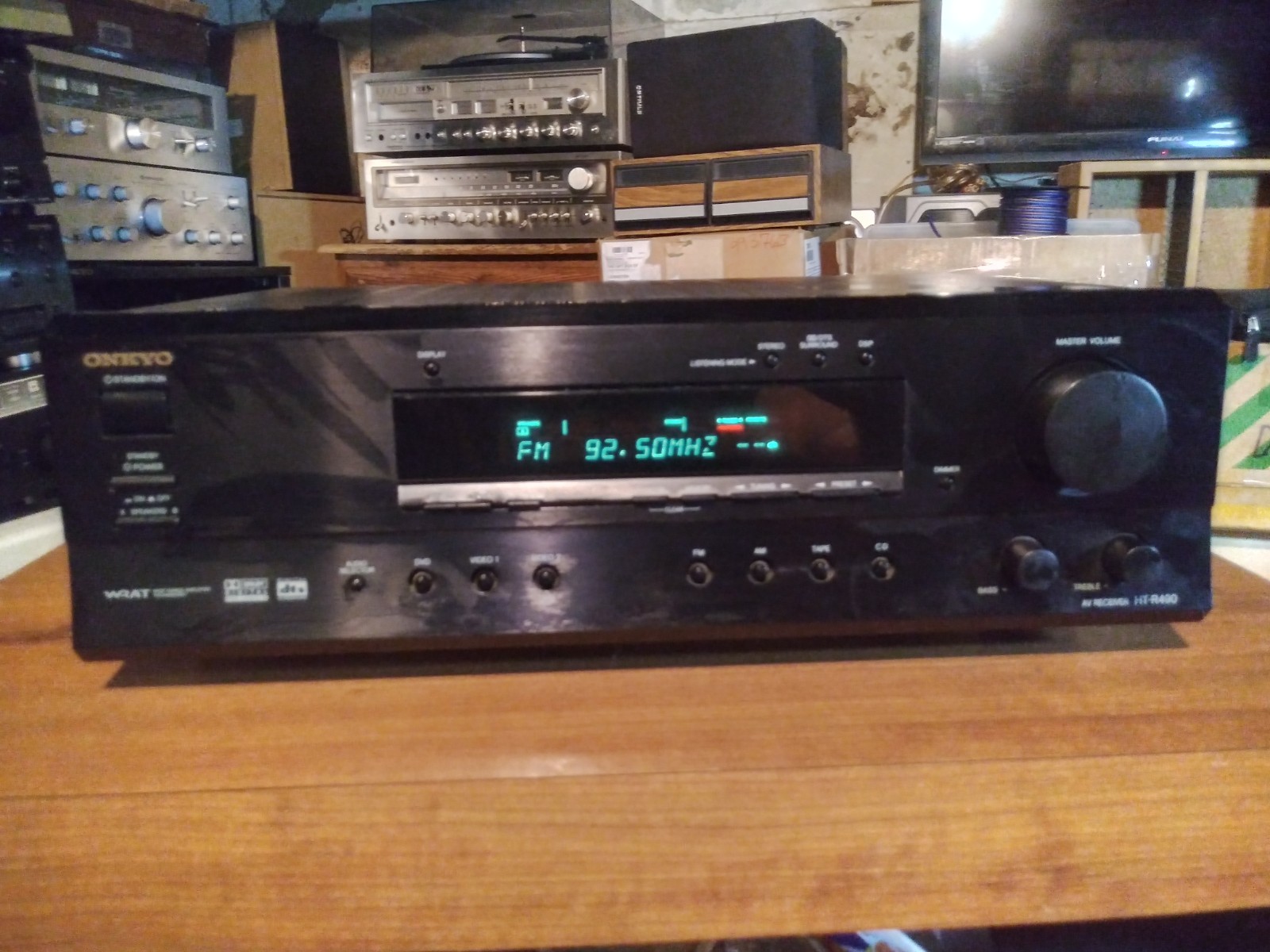 Tested & Working onkyo HT-R490 100w Receiver 5.1 Surround Sound NO PHONO NICE!