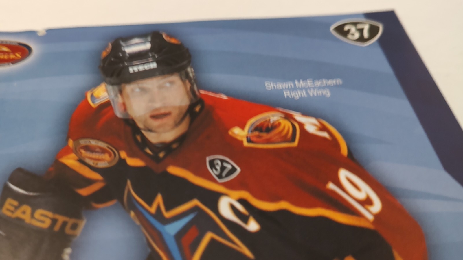 NHL Atlanta Thrashers Game Program Black Hawks Oct 18 '03 Shawn McEachern