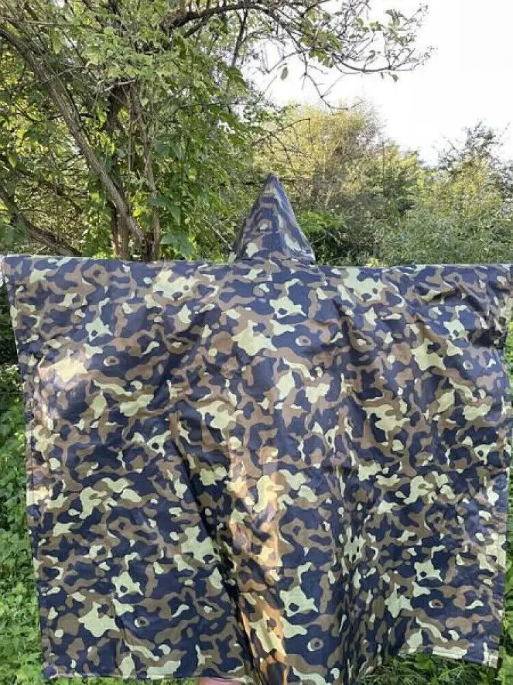 Raincoat poncho anti-thermal imager camouflage