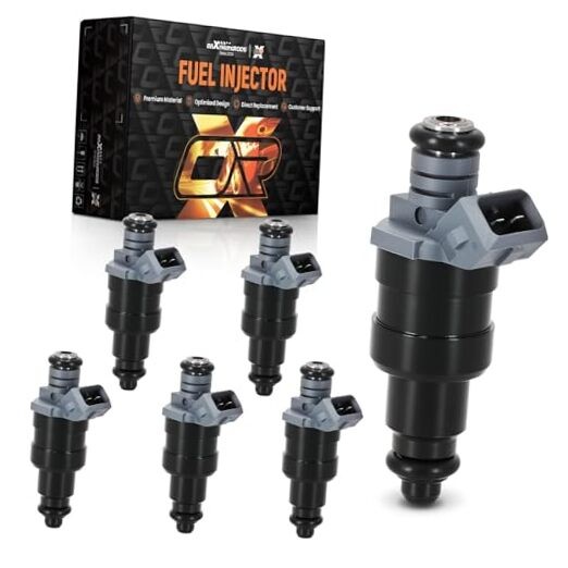 maXpeedingrods Set of 6 Fuel Injectors 4 Holes for Jeep 2.5L Wrangler TJ 1997