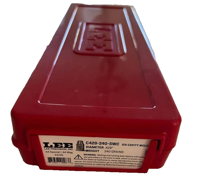 LEE 90483 6-CAVITY BULLET MOLD * C429-240-SWC .429-240 Grain 44SP, 44MAG, 44/40