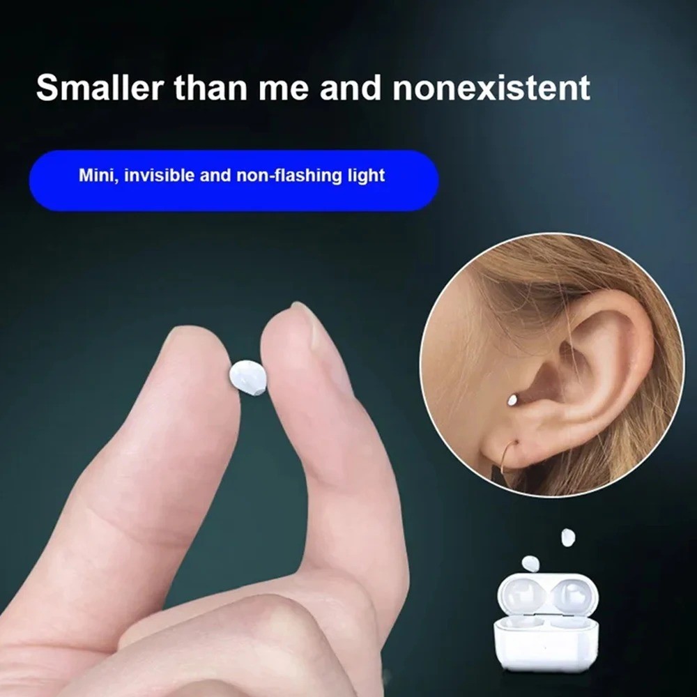 Mini Invisible Earbuds Wireless Bluetooth Earphones for Small Ears Tiny Low Prof