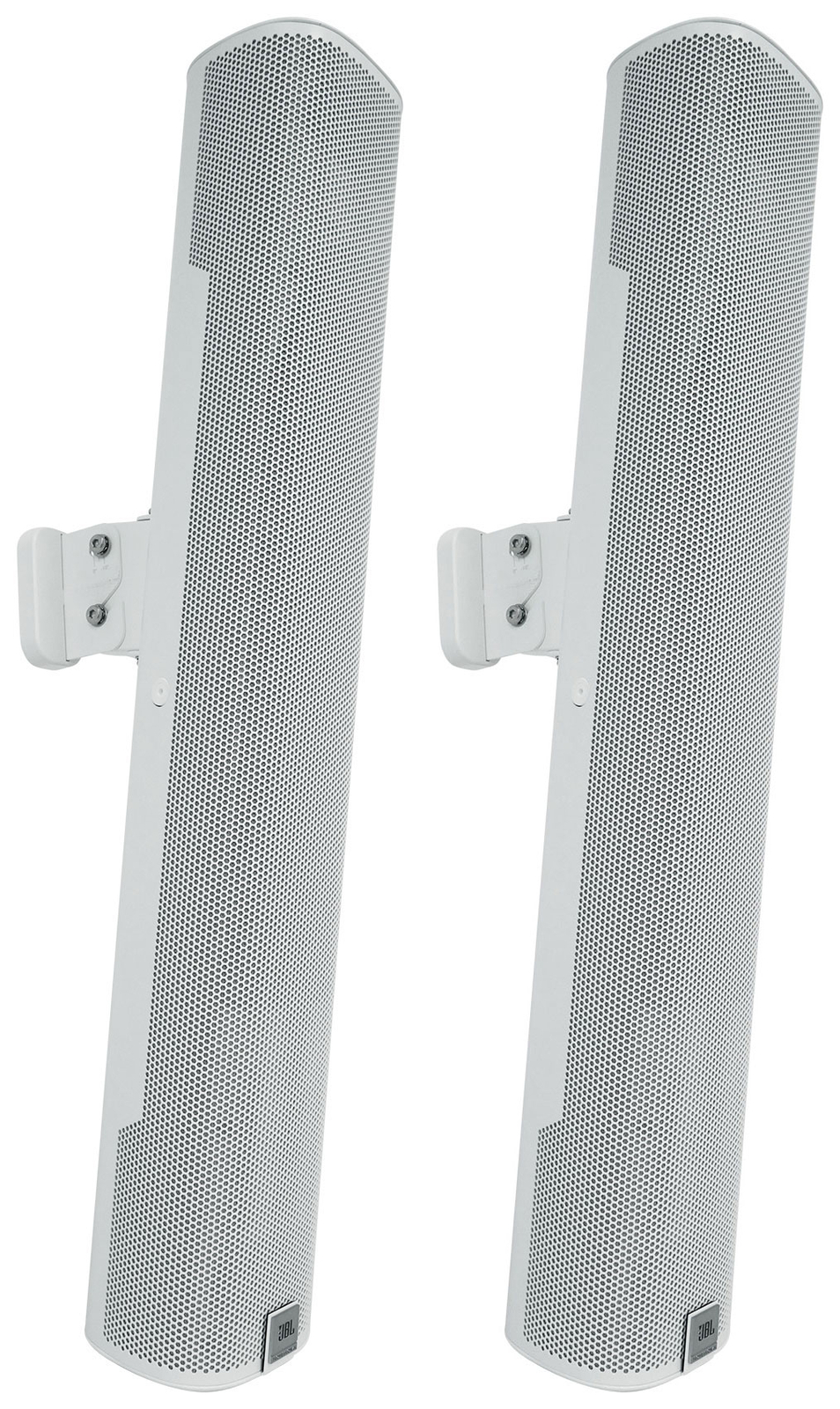 (2) JBL COL600-WH 24" White 70V Commercial Slim Column Wall Mount Array Speakers