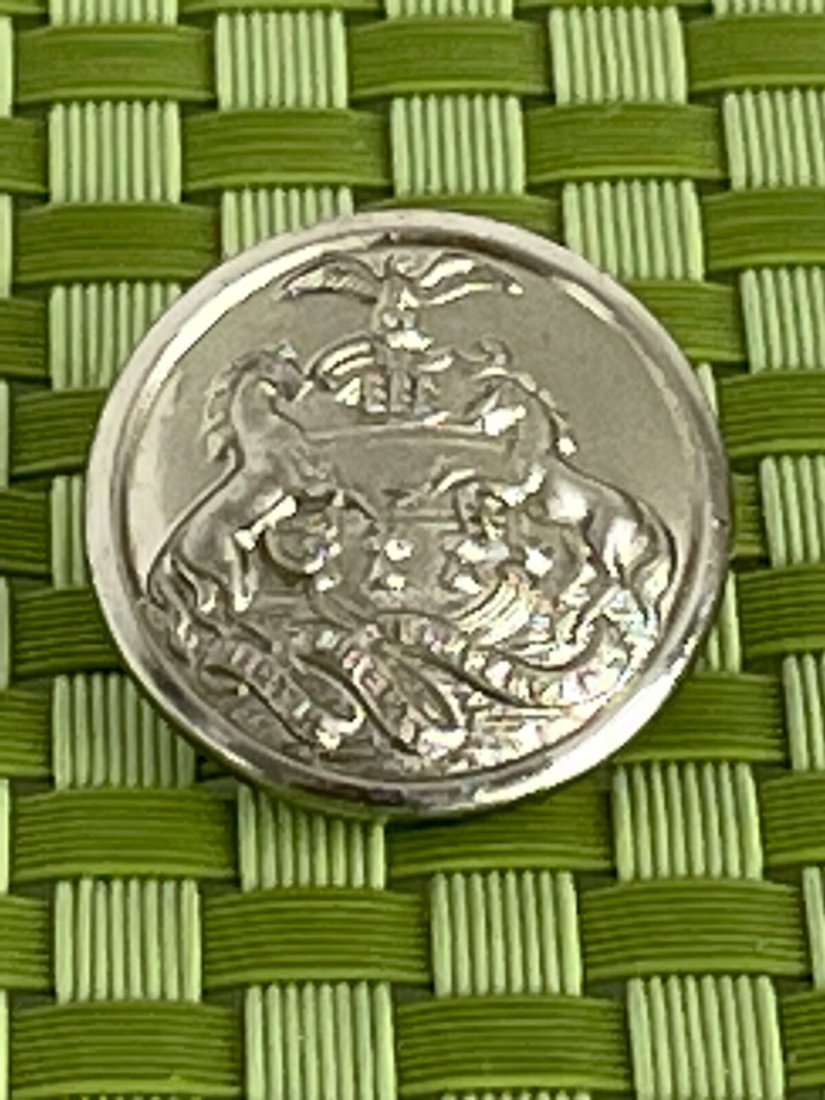 1870s-90s Pennsylvania Staff Officer Uniform Button Superior Quality