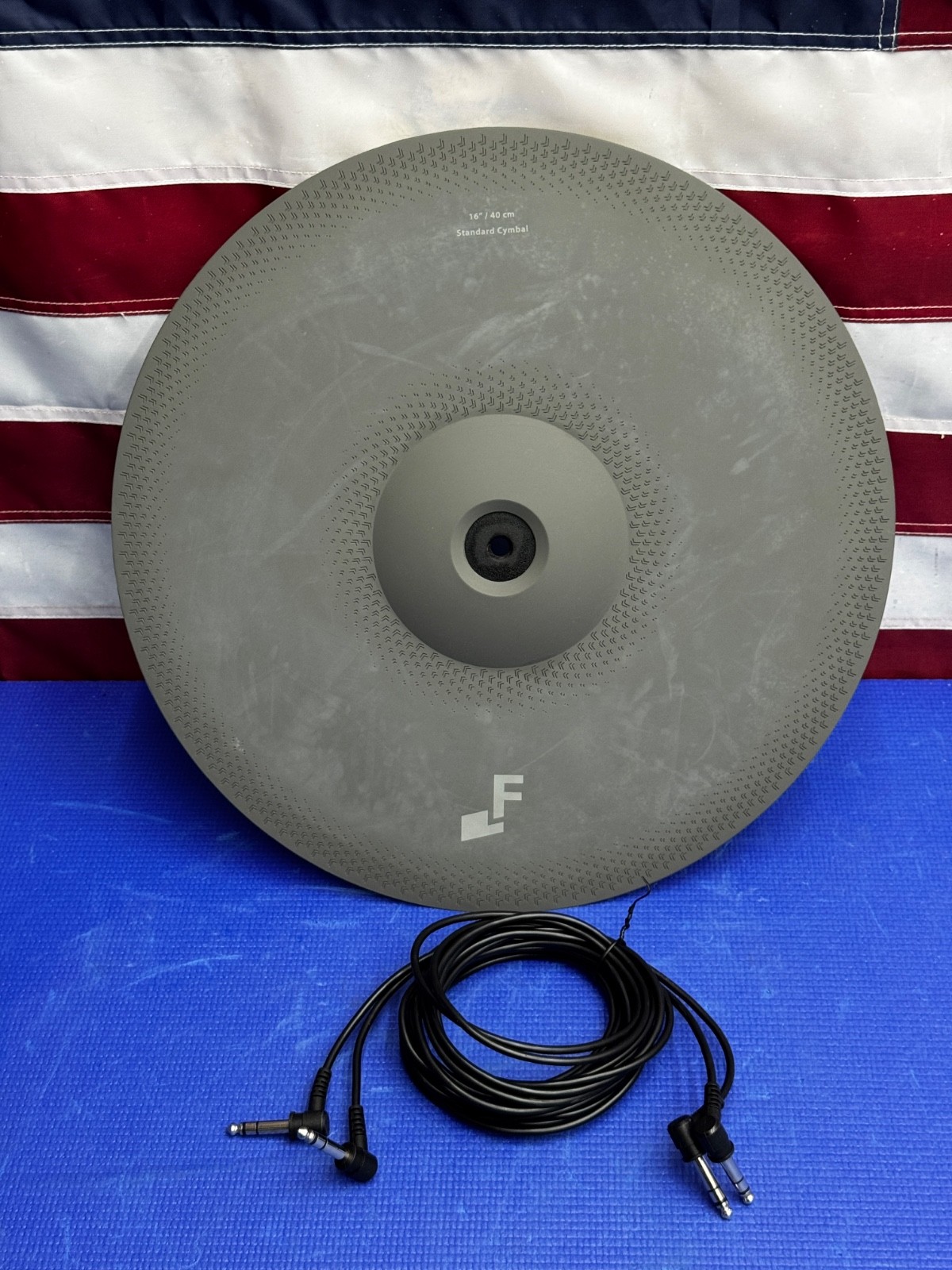 EFNOTE 5 Crash Cymbal 16in Electronic Drum Pad EFD-C16 Tested Working Trigger