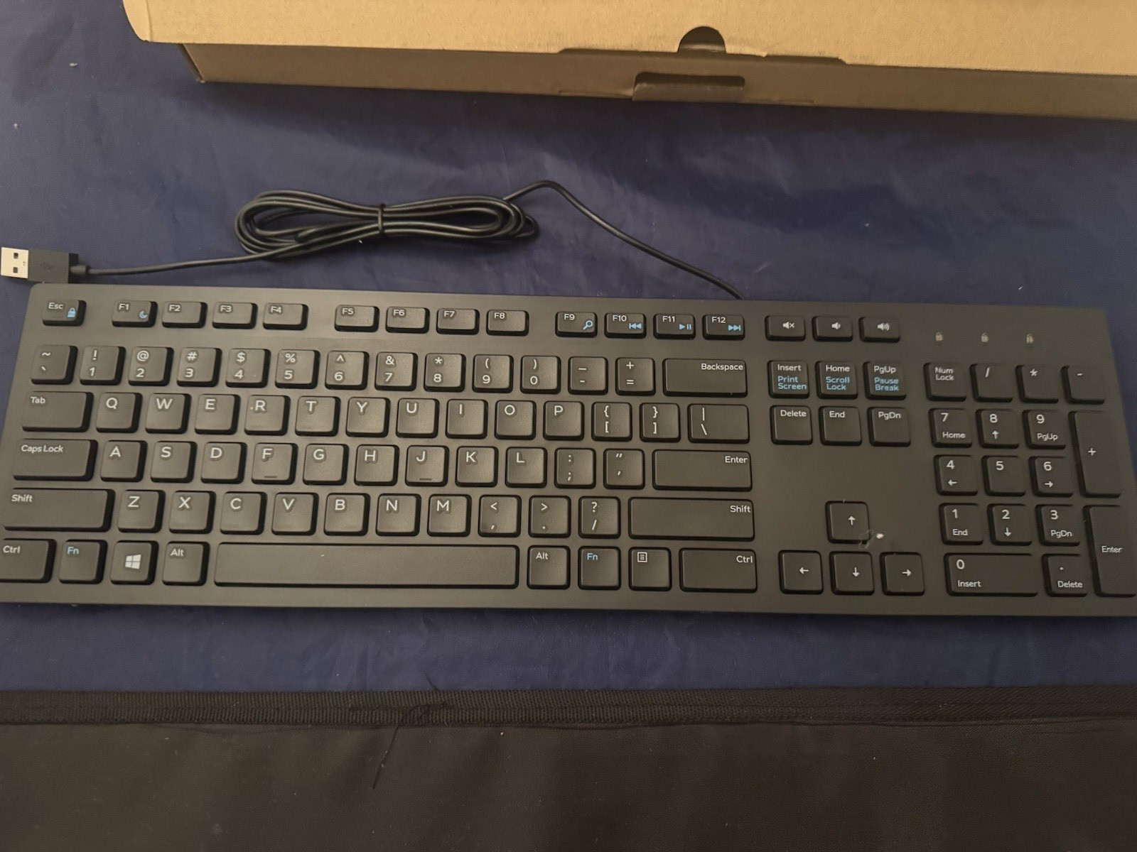 LOT OF 2 Dell KB216-BK USB Wired Computer Black Slim Keyboard 06NDTV KB216t NEW