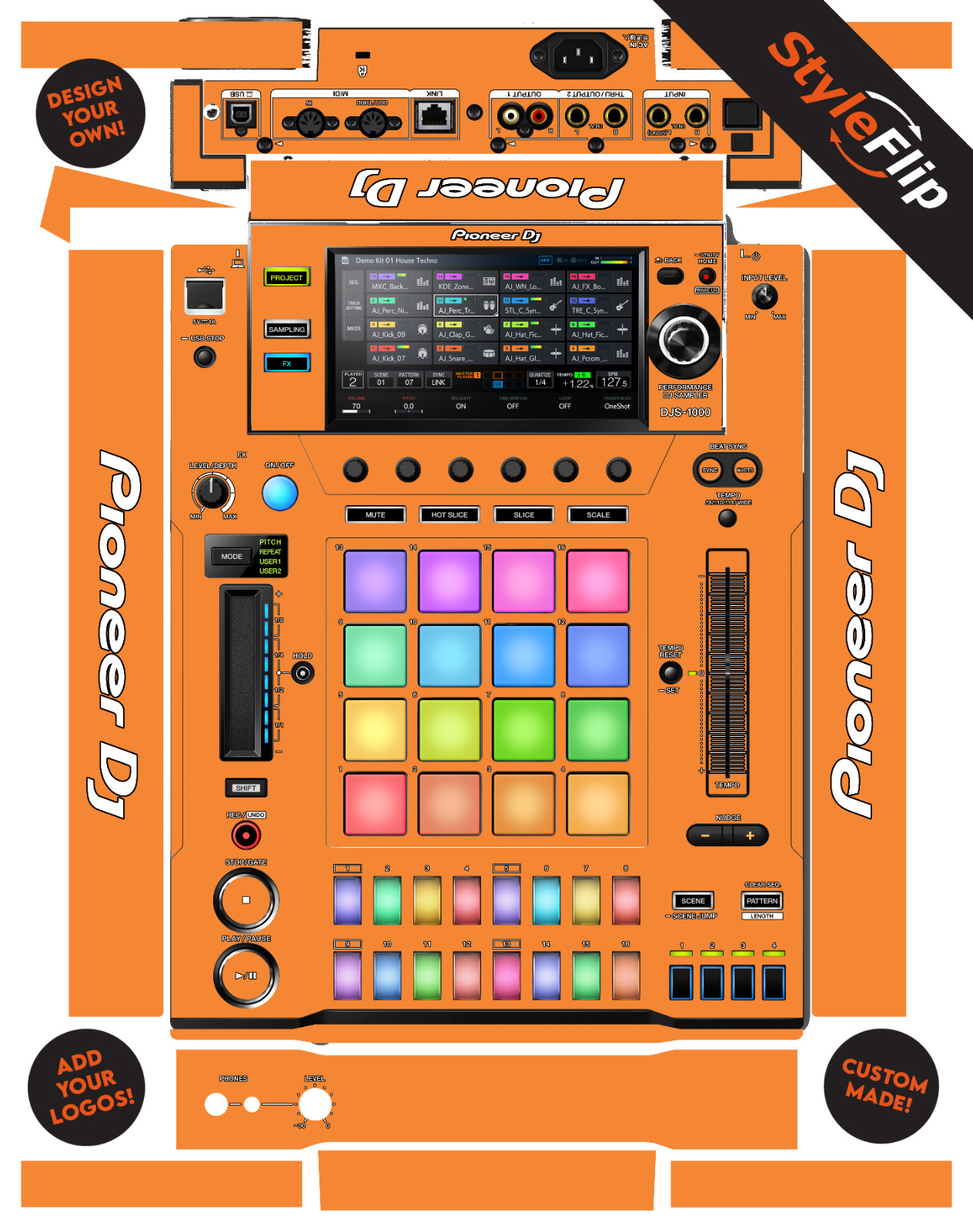 Pioneer DJS-1000 Skin | Custom Design | Protective Decal | StyleFlip Skins