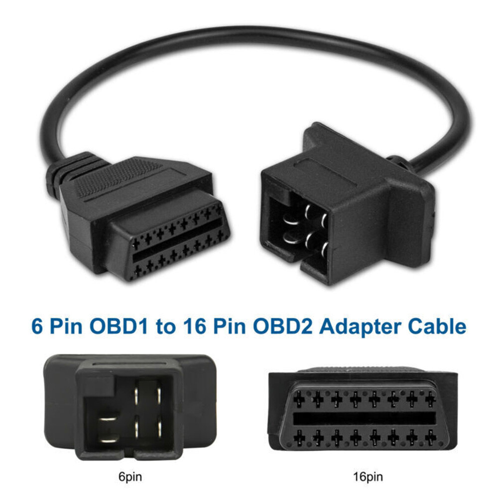 6 Pin OBD to OBD2 Check Engine Adapter Cable Code Reader For Chrysler Jeep Dodge
