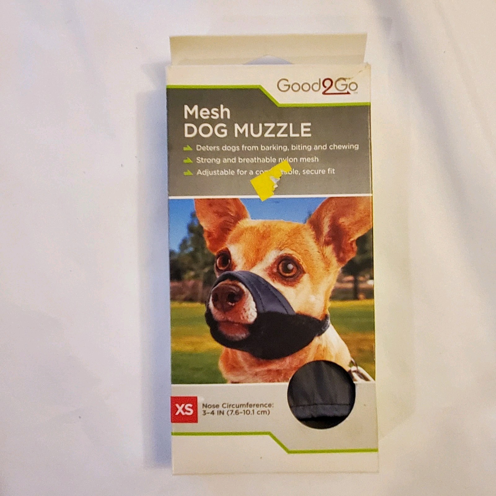 Good2Go Soft Dog Muzzle Soft Nylon Mesh Breathable Xs