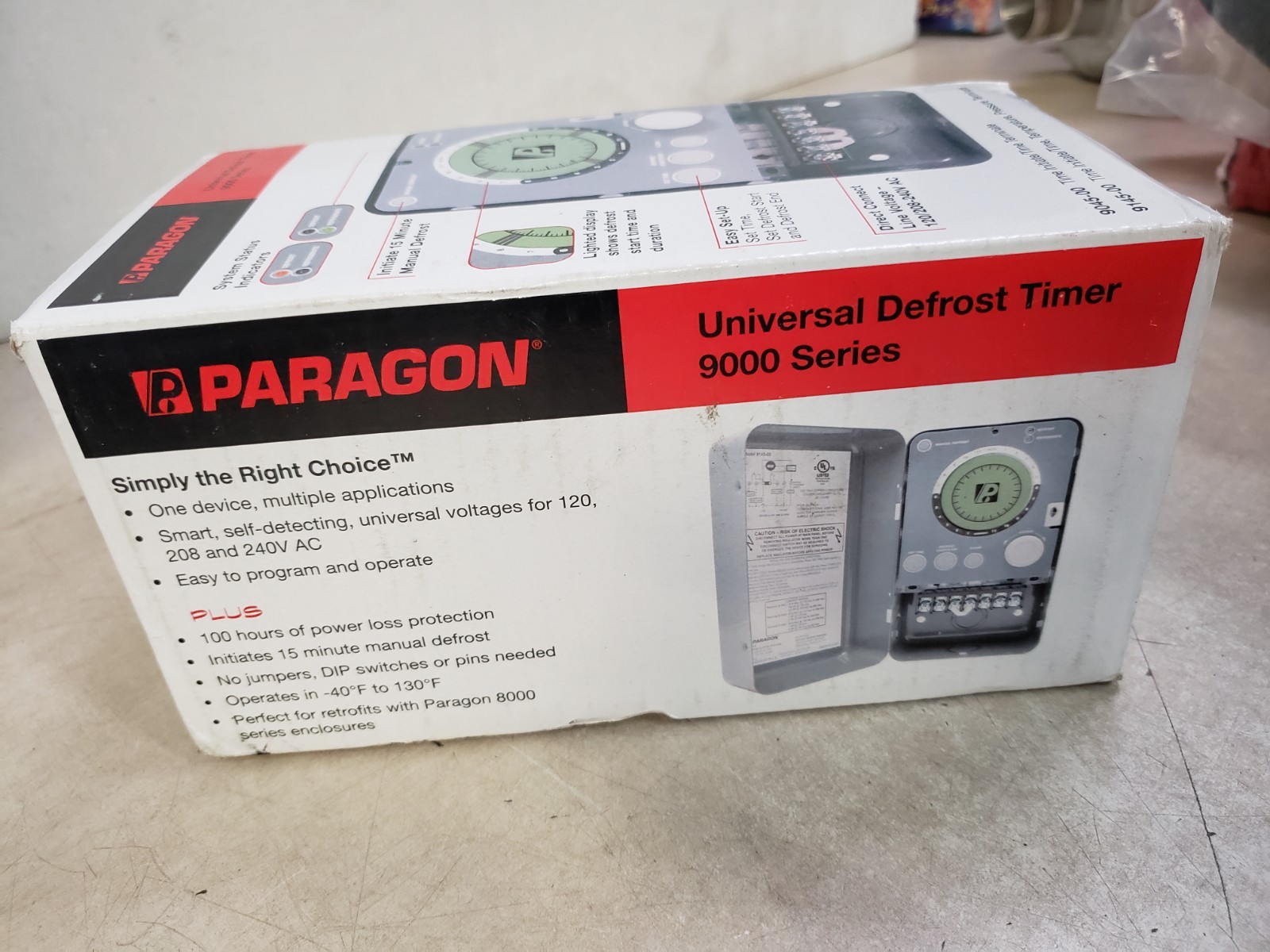 Paragon 9145-00 Universal Defrost Timer Control, 120/208-240V AC, 60 Hz