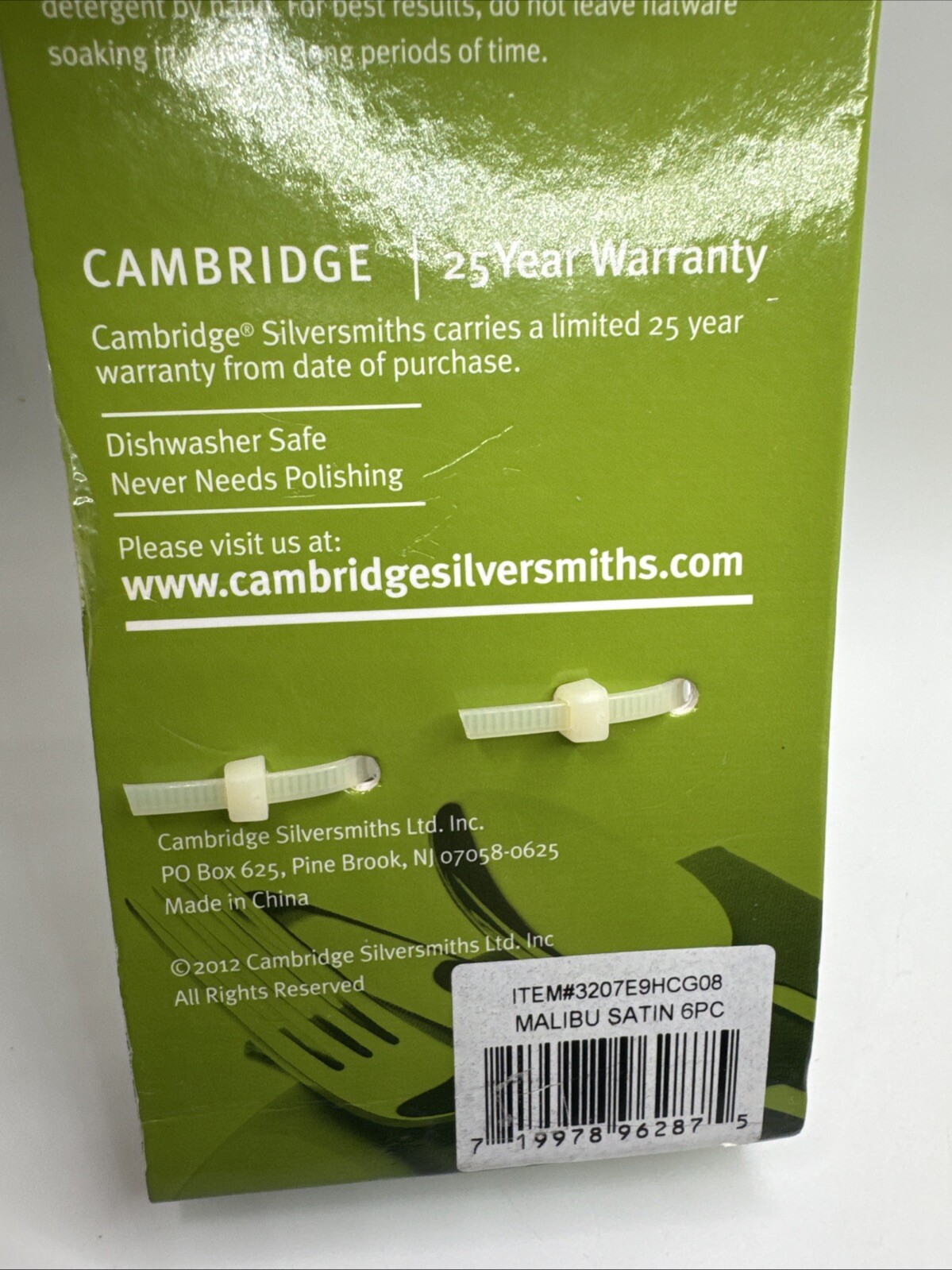 Cambridge Stainless Steel Flatware 6 Piece Set Iced Teaspoons NEW