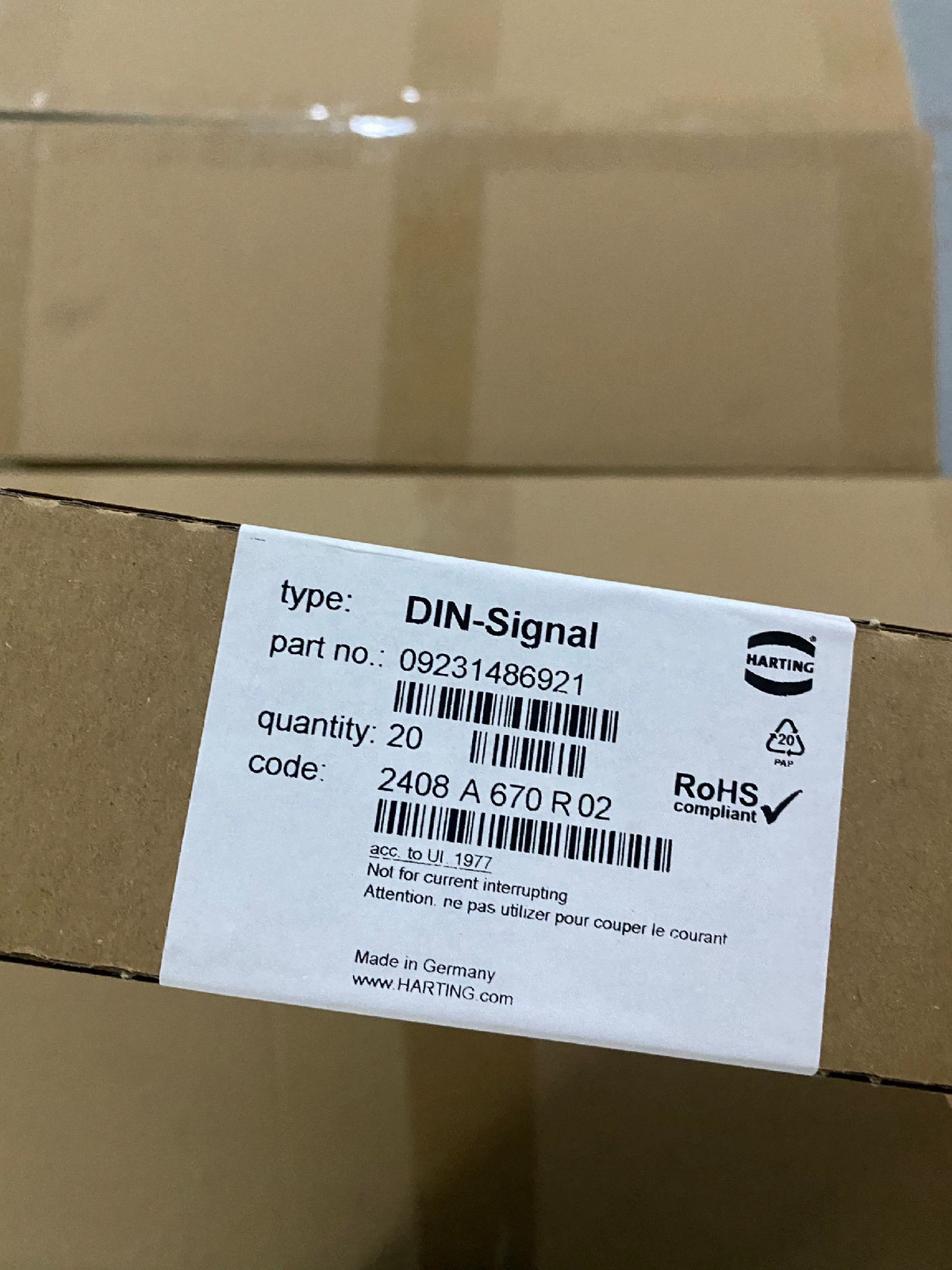 20pcs HARTING 09231486921 Brand New 48-pin Male Connector