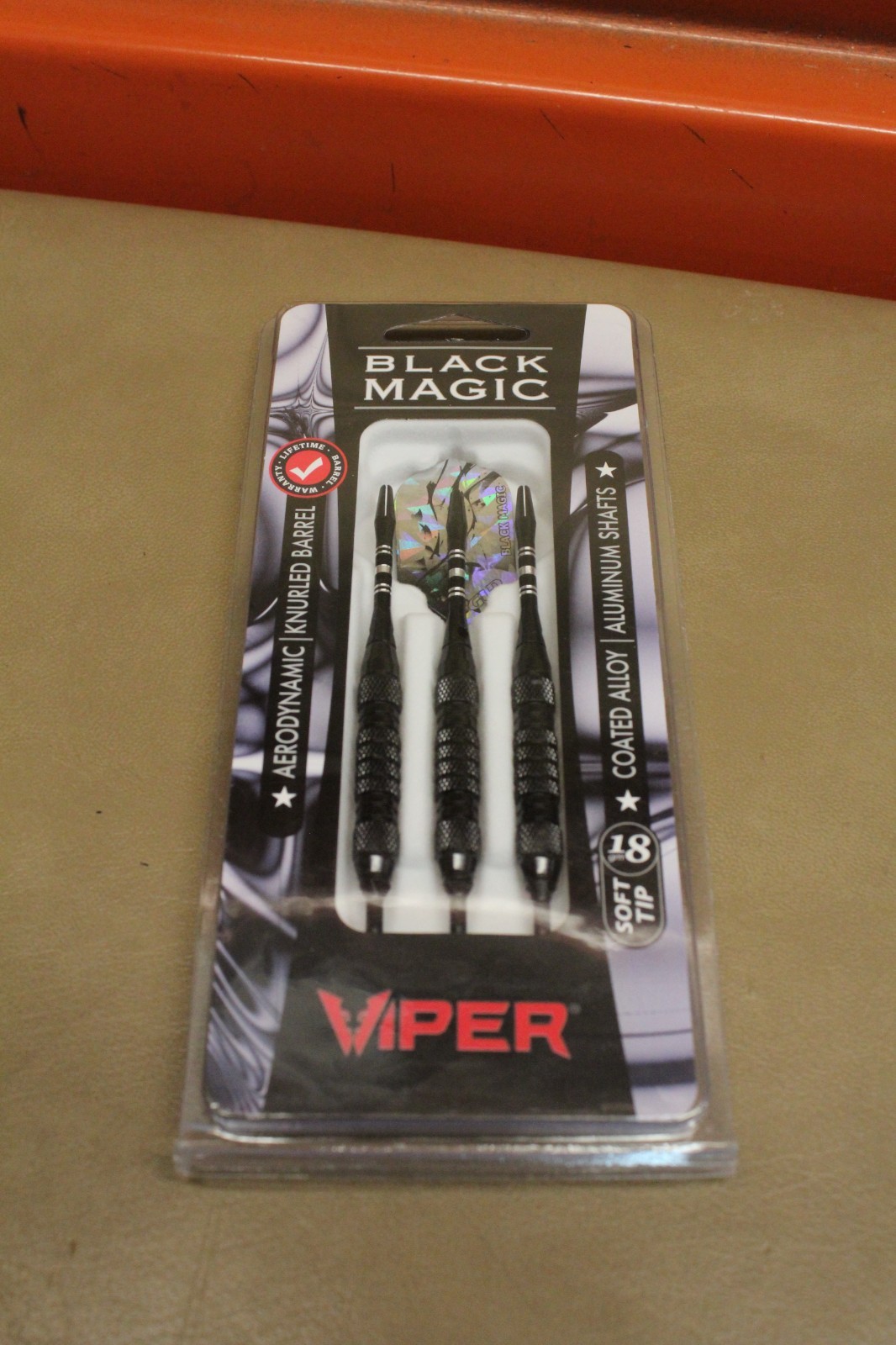 Viper Black Magic Soft Tip Darts, Knurled barrel, 18 Grams