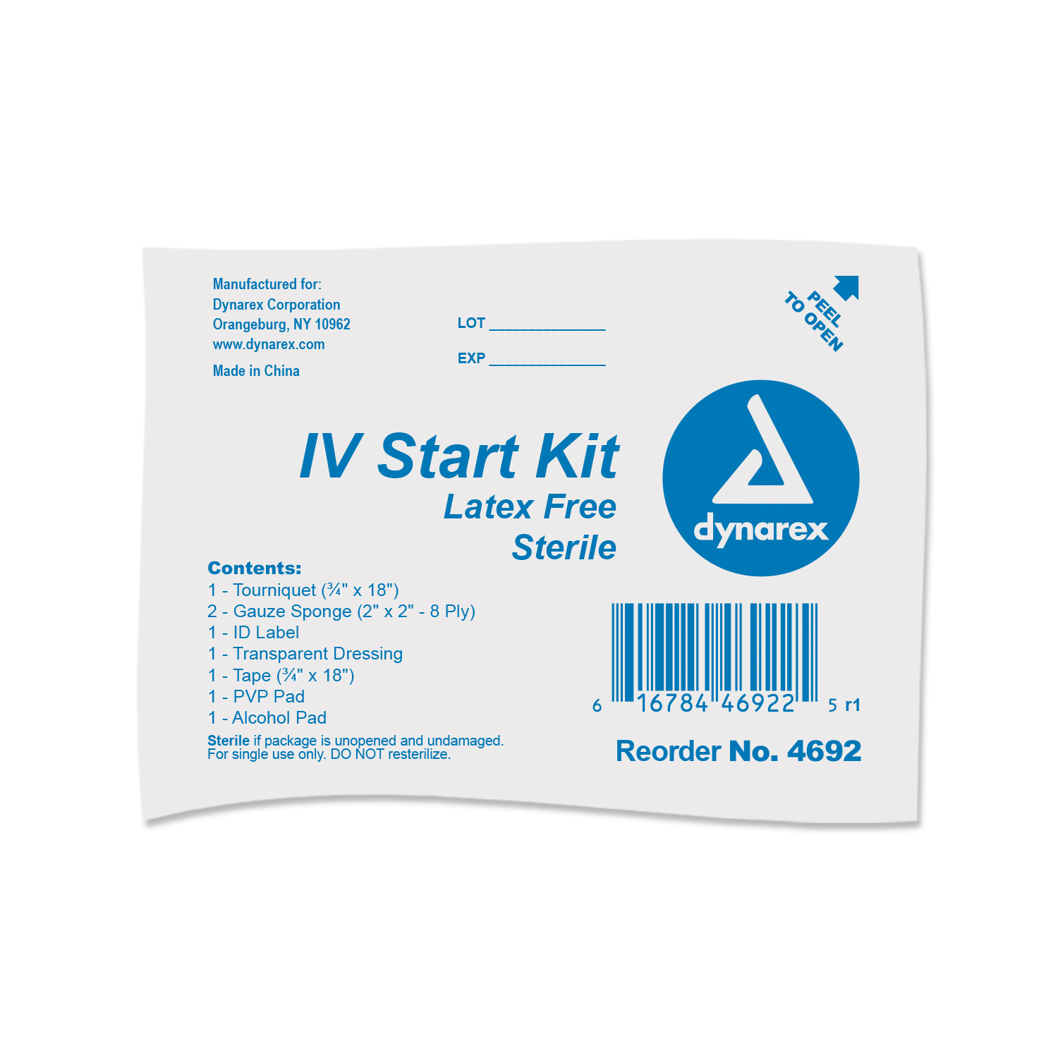 IV Start Kit, Pack of 10, Free Medical Products Samples #4692, 20%OFF  &