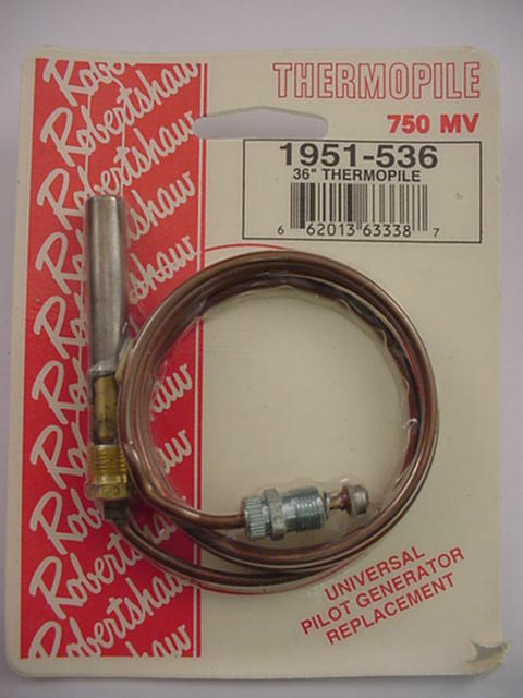 Robertshaw 1951-536 Thermopile   750 Millivolts  36" Ships Same Day of Purchase