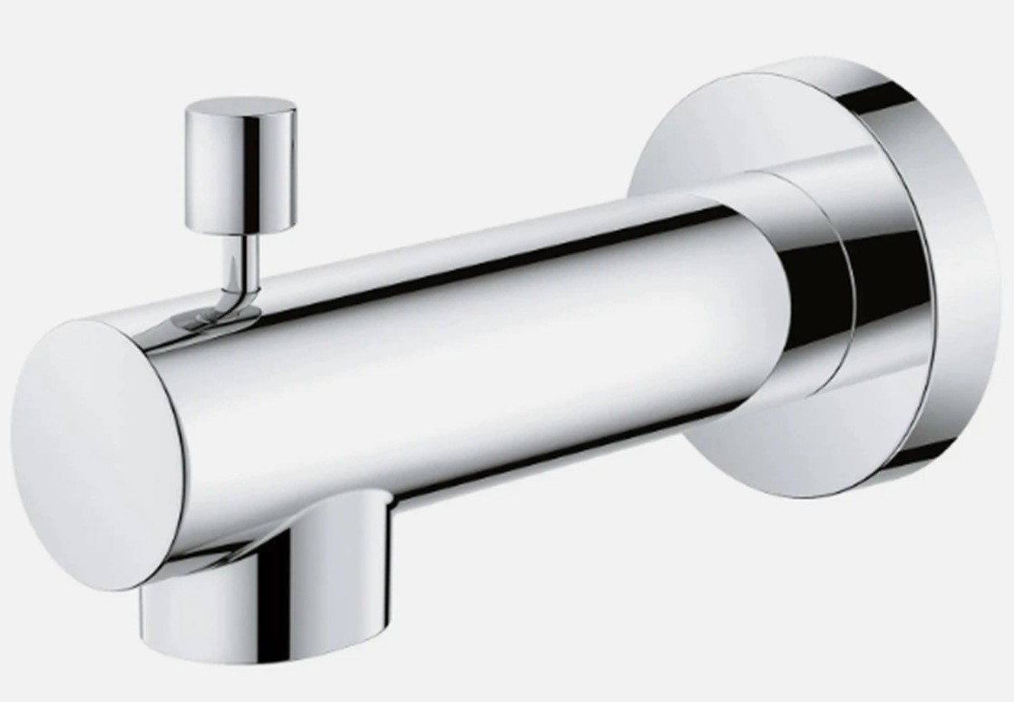 Grohe 13366000 Concetto 5" Wall Mounted Bathtub Diverter Tub Spout - Chrome