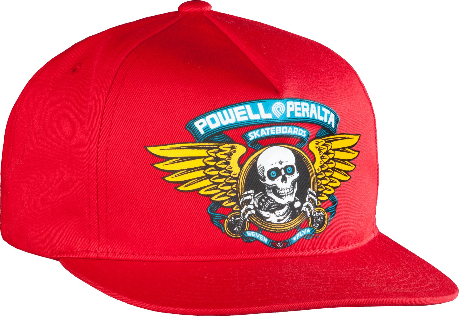 Powell Peralta WINGED RIPPER Snapback Skateboard Hat RED