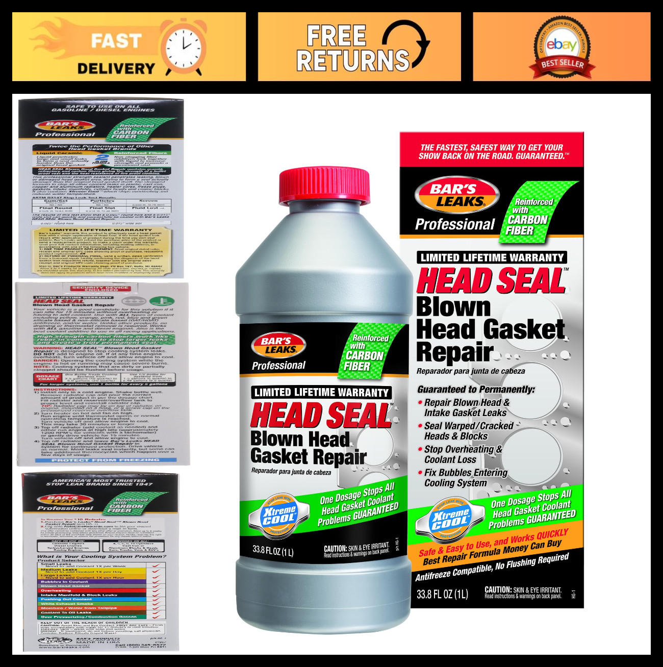 Blown Head Gasket Repair Sealant | Fix Cracked Heads & Intake Leaks, Stop Overhe