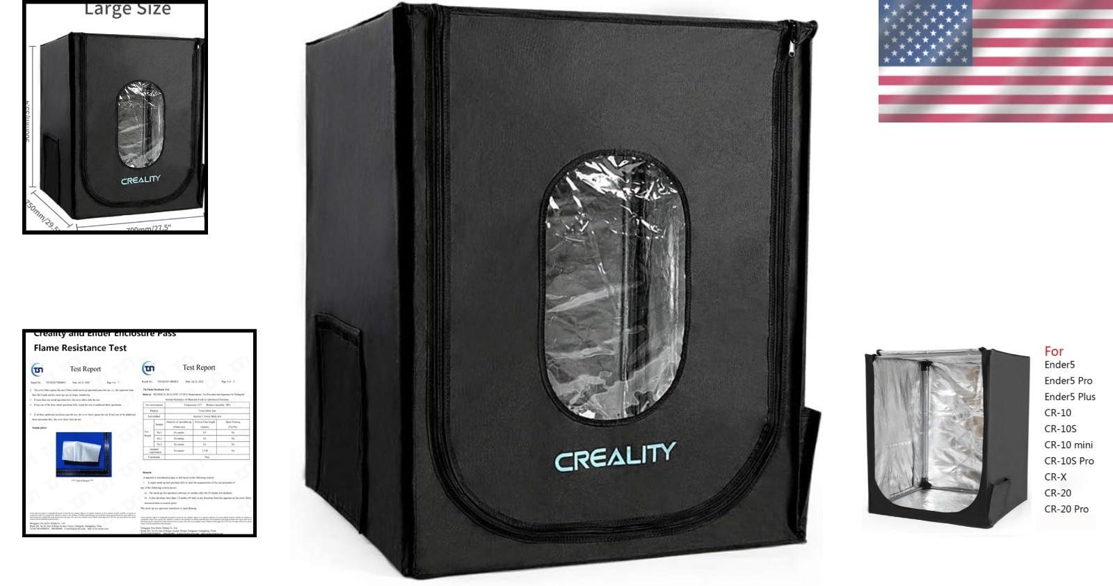 Fireproof and Dustproof 3D Printer Enclosure for Optimal Printing Stability