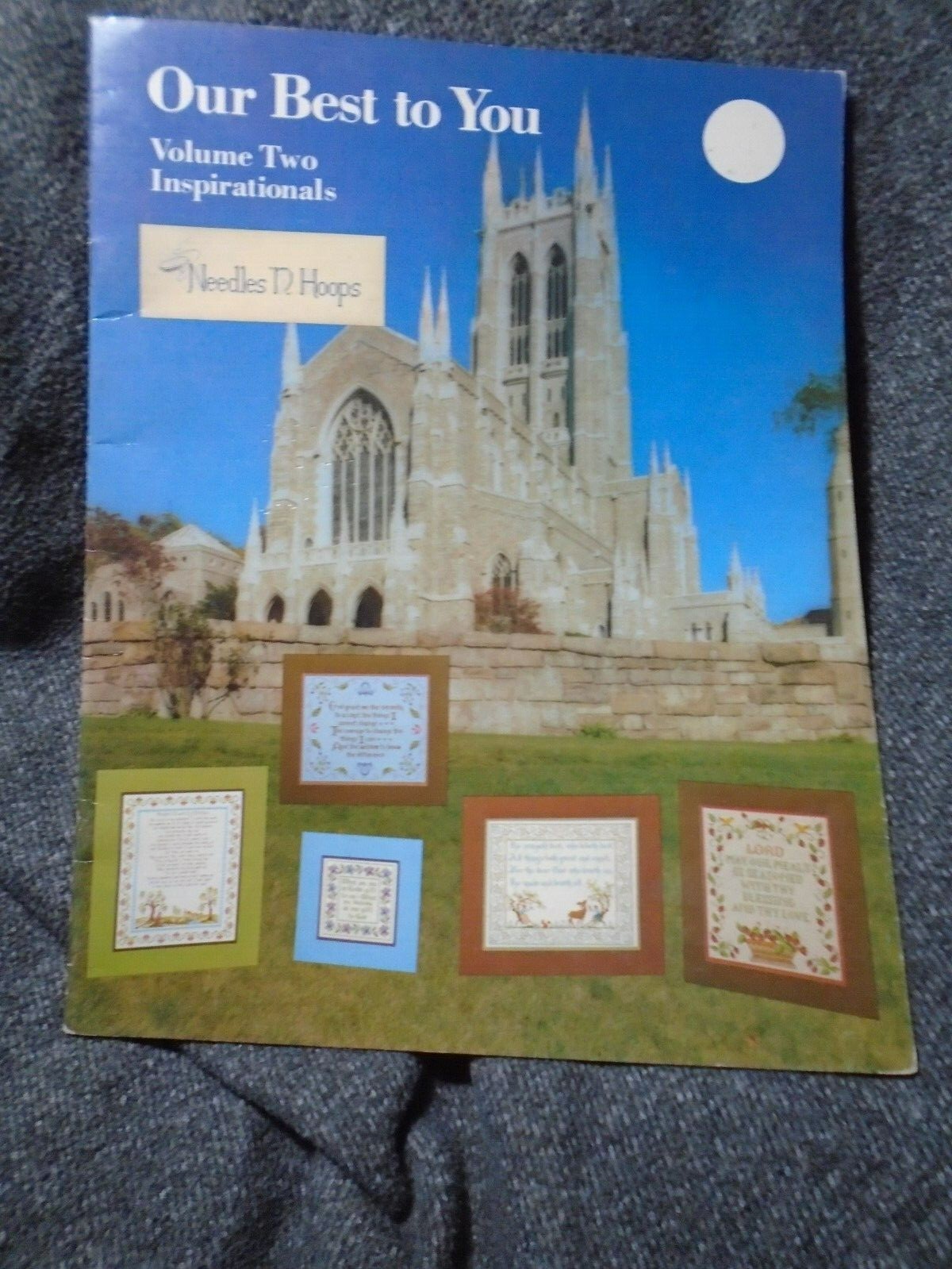 CROSS STITCH Booklet leaflet ~ NEEDLES N HOOPS~ INSPIRATIONALS. Religious, God