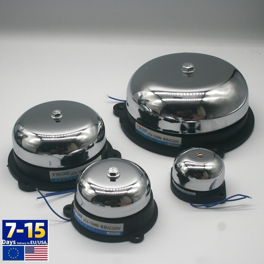 Electric Door High Alarm Bell 110V/220V AC 2/3/4/6 Inch For School, Factory Etc.