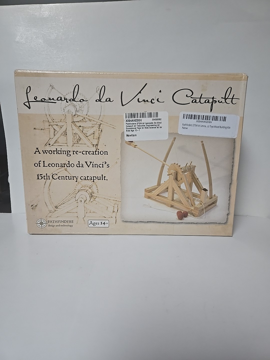 Leonardo Da Vinci Catapult Wooden Construction Craft Kit by Pathfinders  NIB