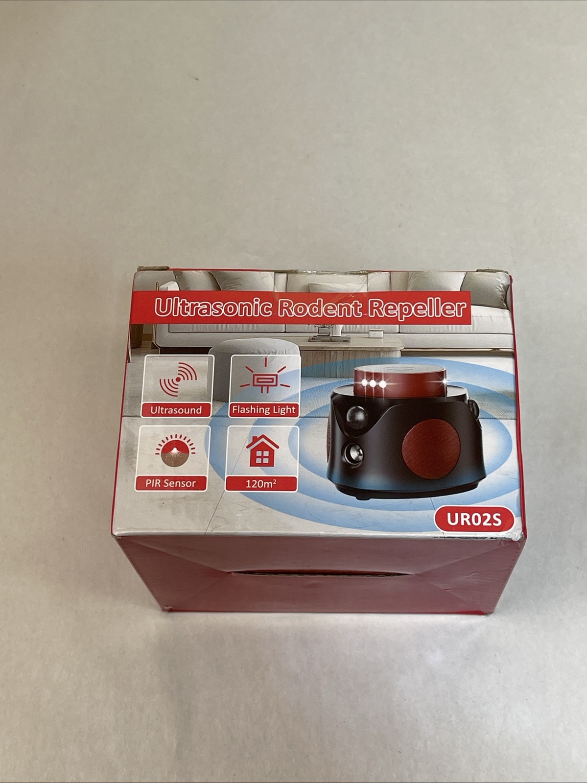 Ultrasonic Mouse Repellent Plug-in with PIR Sensor & LED Strobe Light