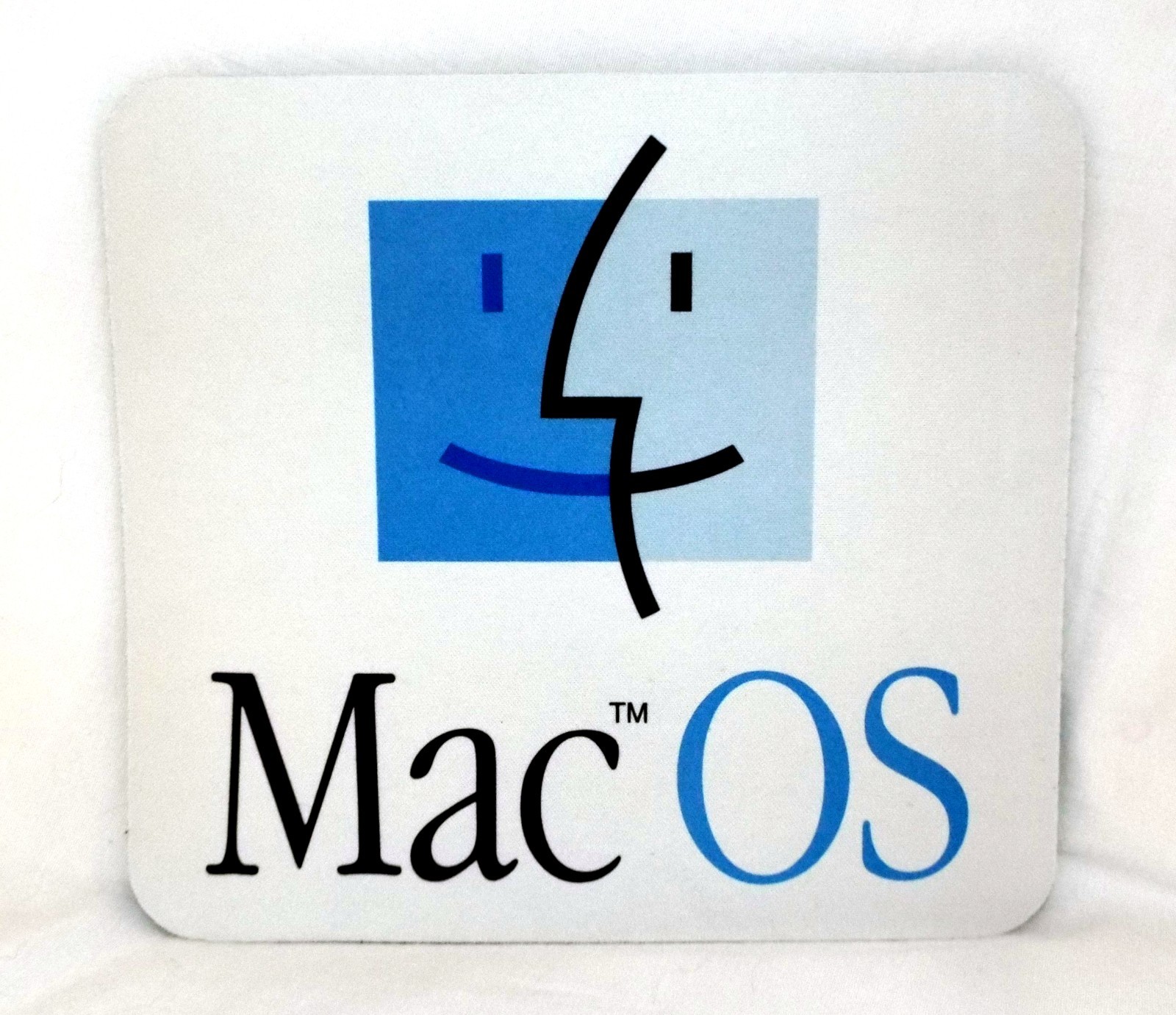 Vintage Apple Computer Mac OS Finder icon colorful Mouse Pad, 8" x 9"