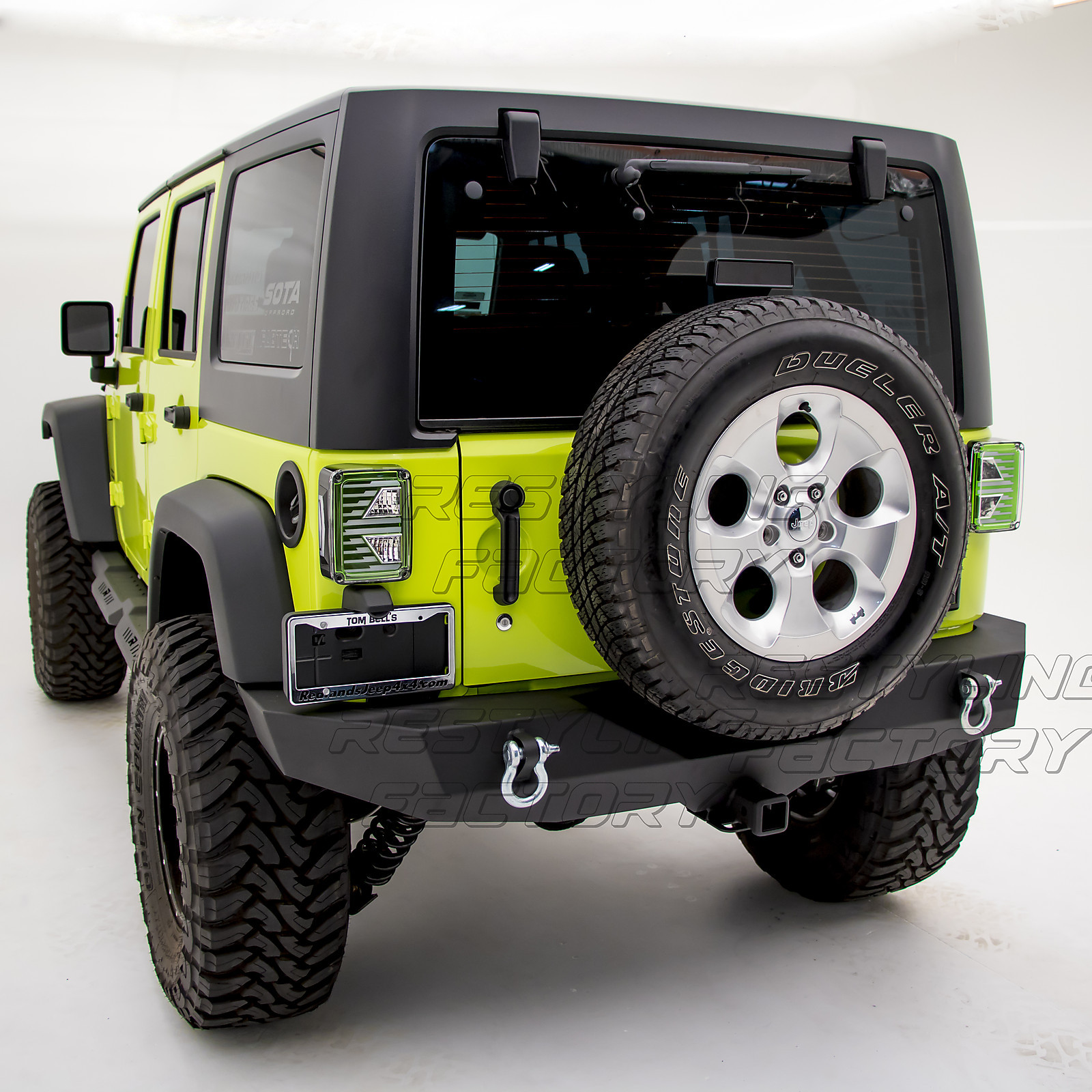 Rock Crawler FULL WIDTH Rear Bumper Heavy Duty for 07-18 Jeep JK Wrangler