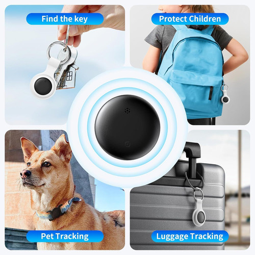FIDECO Tracker Tag-4 Pack, Luggage for Suitcases, Bluetooth Tracker...