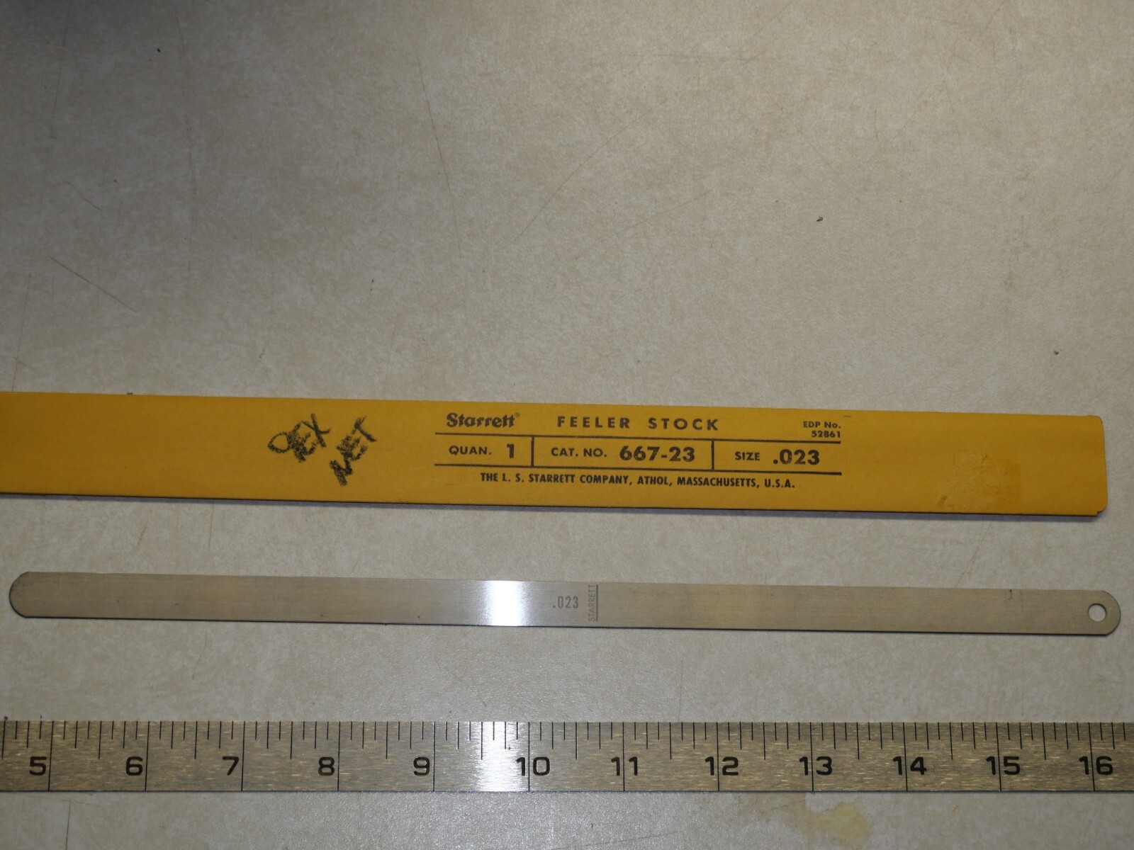 Starrett 667-23 Feeler Stock