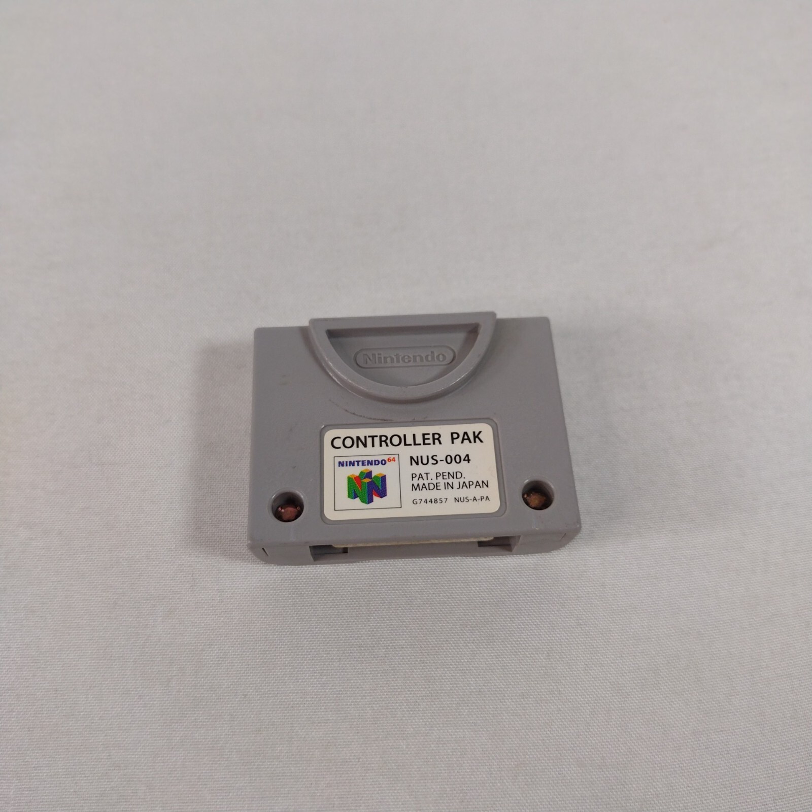 N64 Controller Pak NUS-004 OEM Official Nintendo 64 Memory Card - Tested & Works