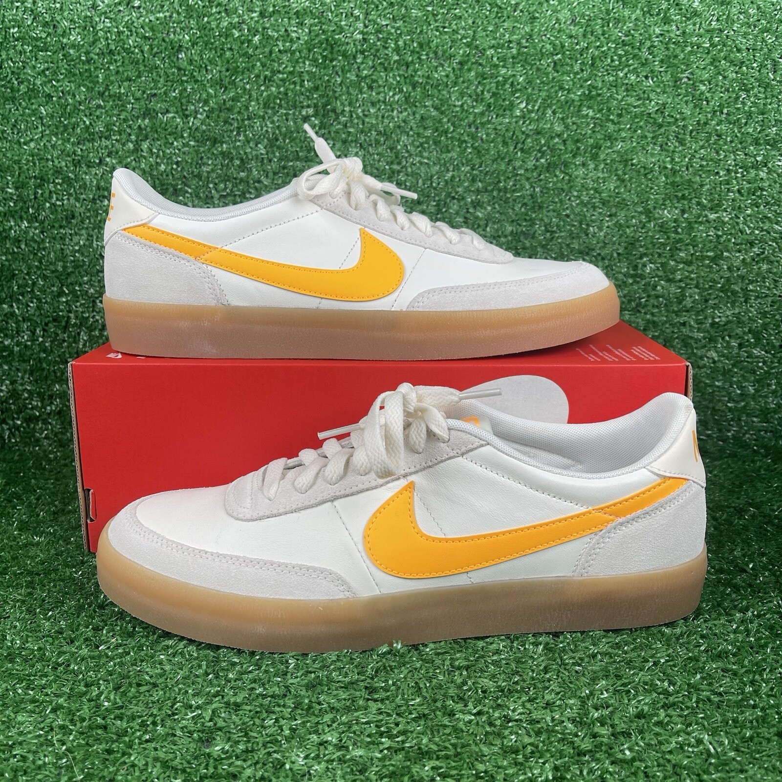 Nike Killshot 2 Leather Sneakers Sail Laser Orange Gum 432997-125 Men's SZ 11