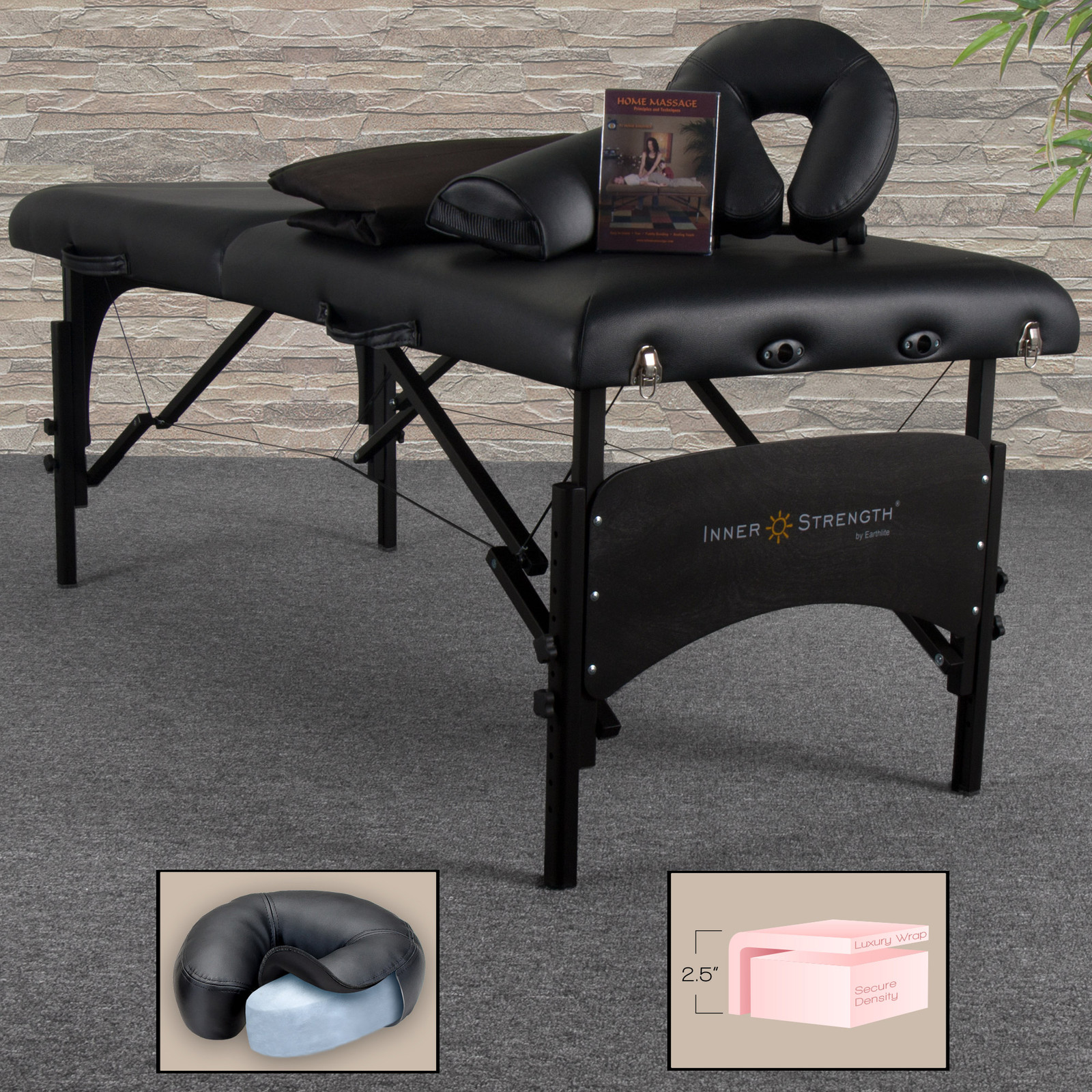Inner Strength PRO Massage Table, Portable, Adjustable Face Pillow Platform NEW