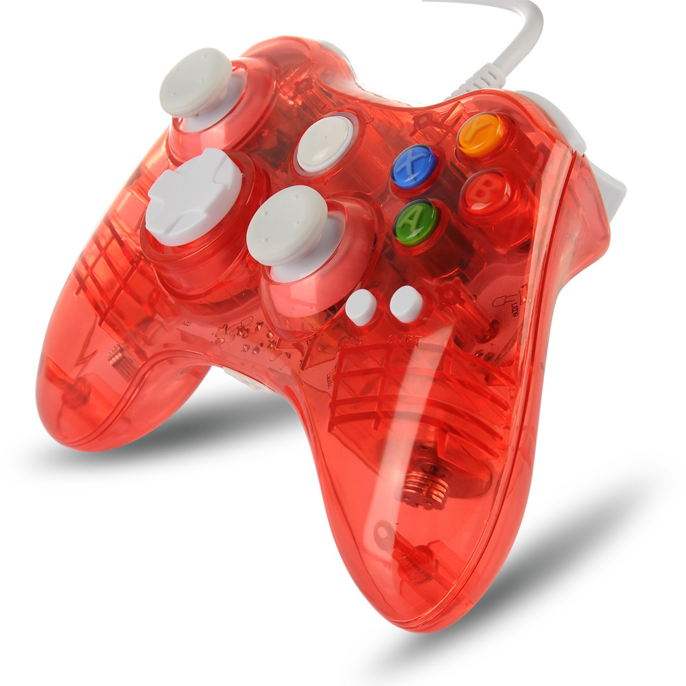 Wired Wireless Xbox 360 Glow Controller GamePad Remote for PC Xbox 360 Console