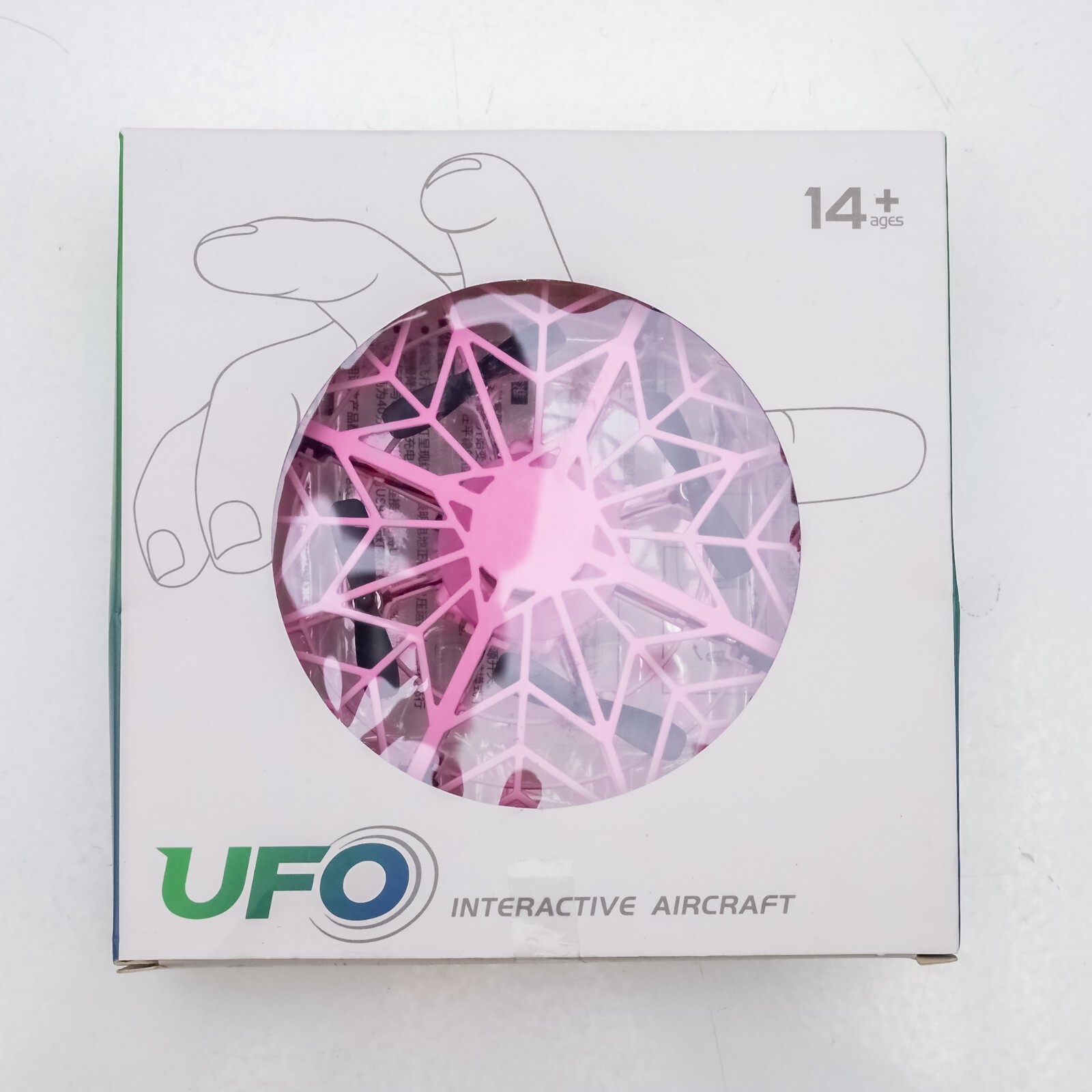 UFO Pink Interactive Aircraft with Blinking Lights and High Low Speed Conversion