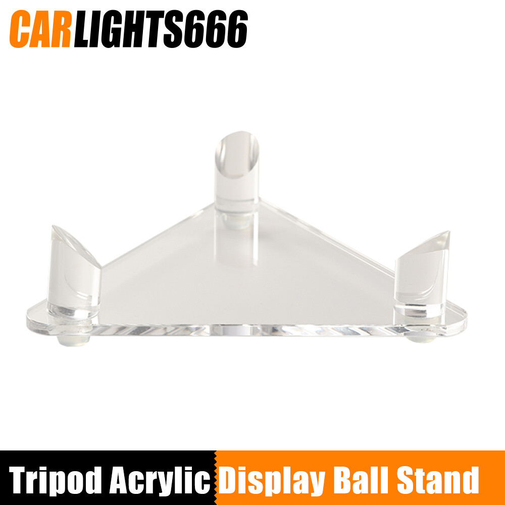 Clear Tripod Acrylic Display Ball Stand For Basketball Football Soccer Bowling