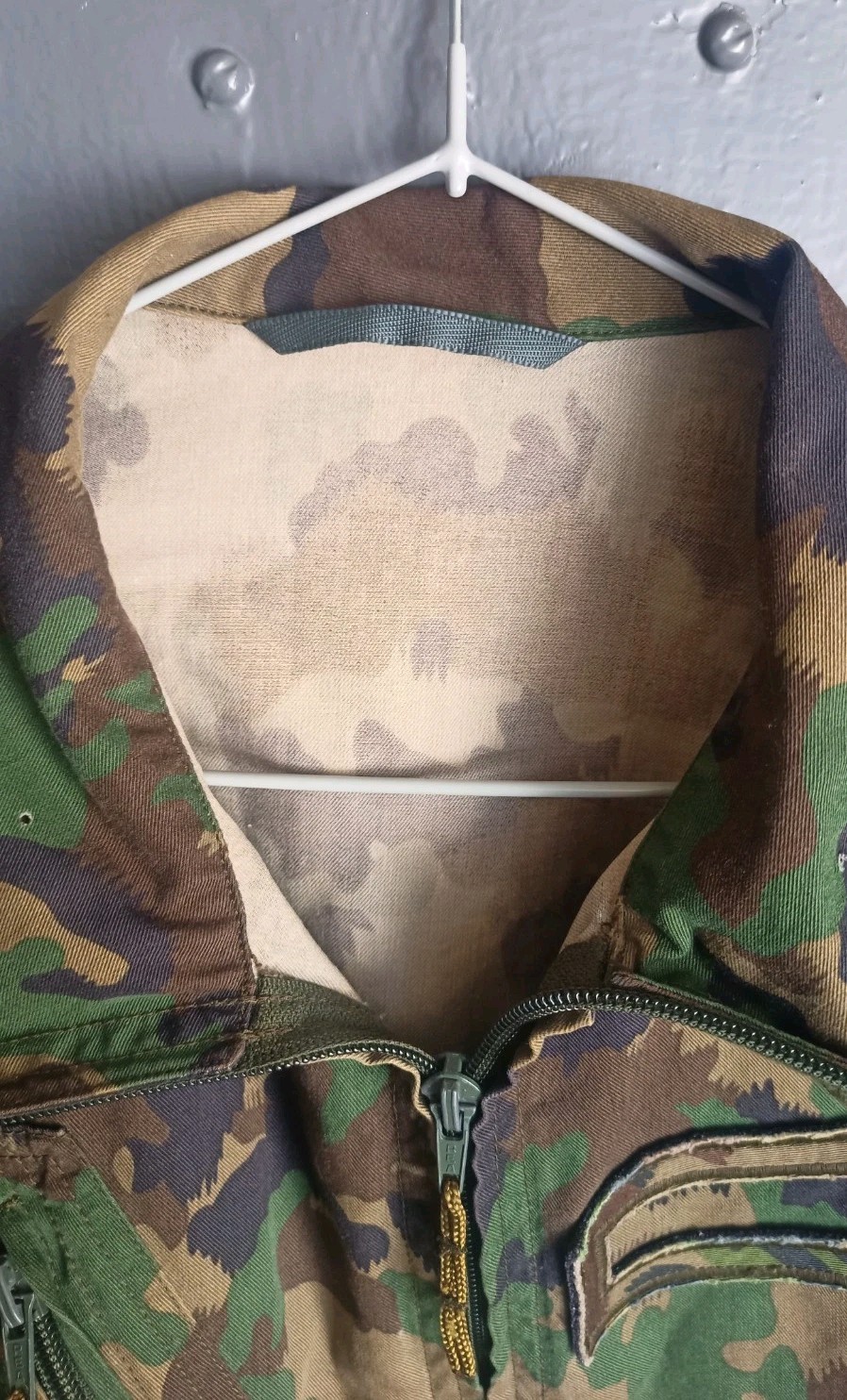Army camouflage jacket. Combat soldier jacket Taz 90