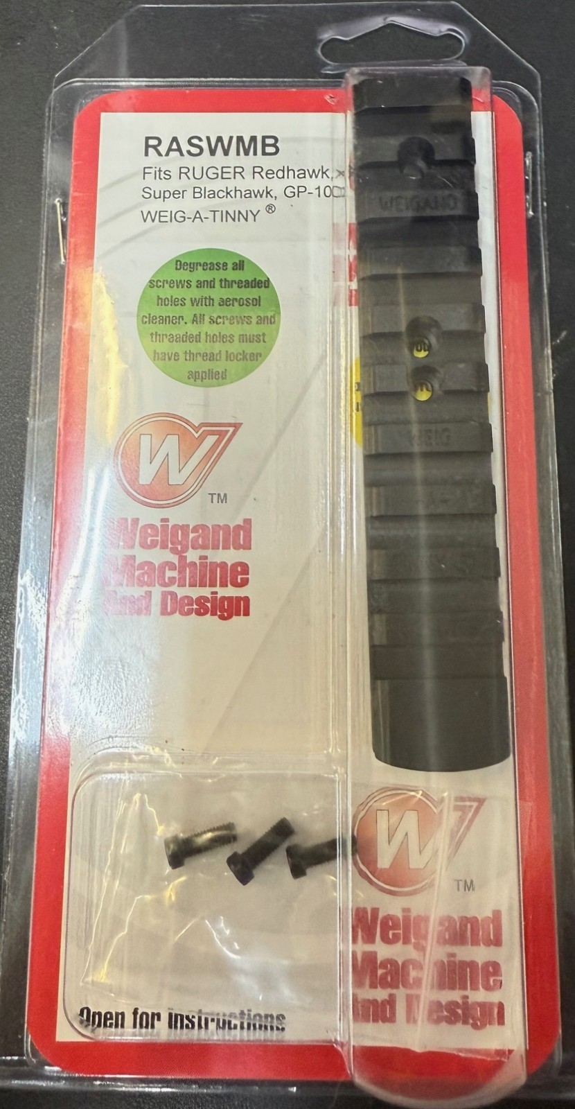 Weigand® Combat RUGER® Redhawk®, Blackhawk®, Super Black Hawk® GP-100® RASWMB