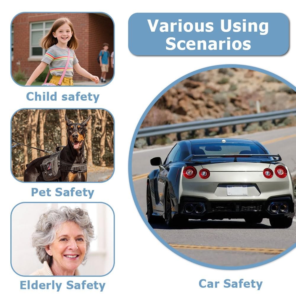 Mini GPS Tracker for Vehicles, No Month Fees, Bluetooth Tracker Tag