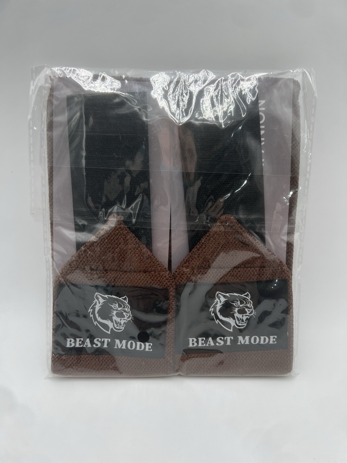 Teceum Lifting Wrist Straps For Weightlifting - Brown - “Beast Mode” NEW