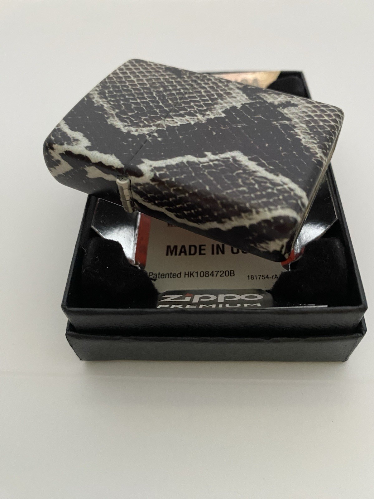 Zippo Snakeskin 540 Wrap On A 2022 Lighter