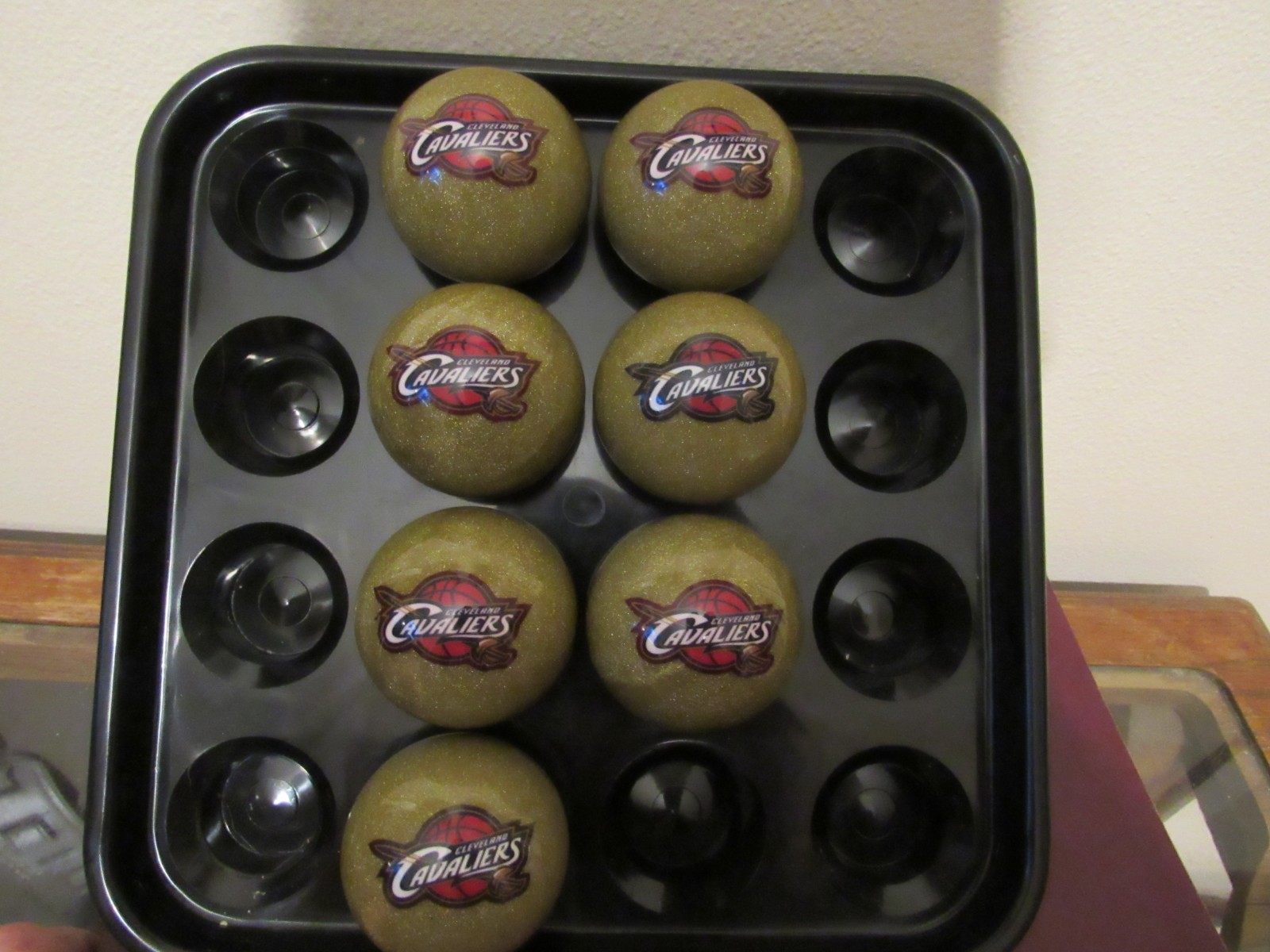 NBA Imperial Cleveland Cavaliers Pool/Billiard  Gold Set of 7