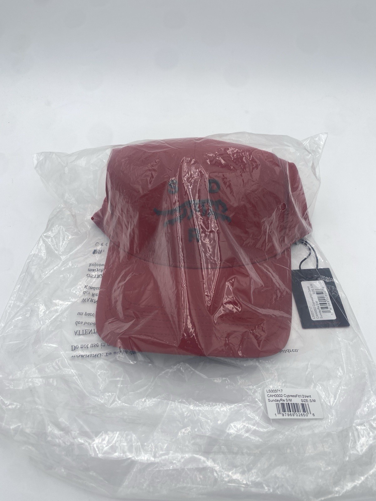 Tiger Woods Sun Day Red Sunday Cypress Fitted Half Vent Hat RED In Hand S/M