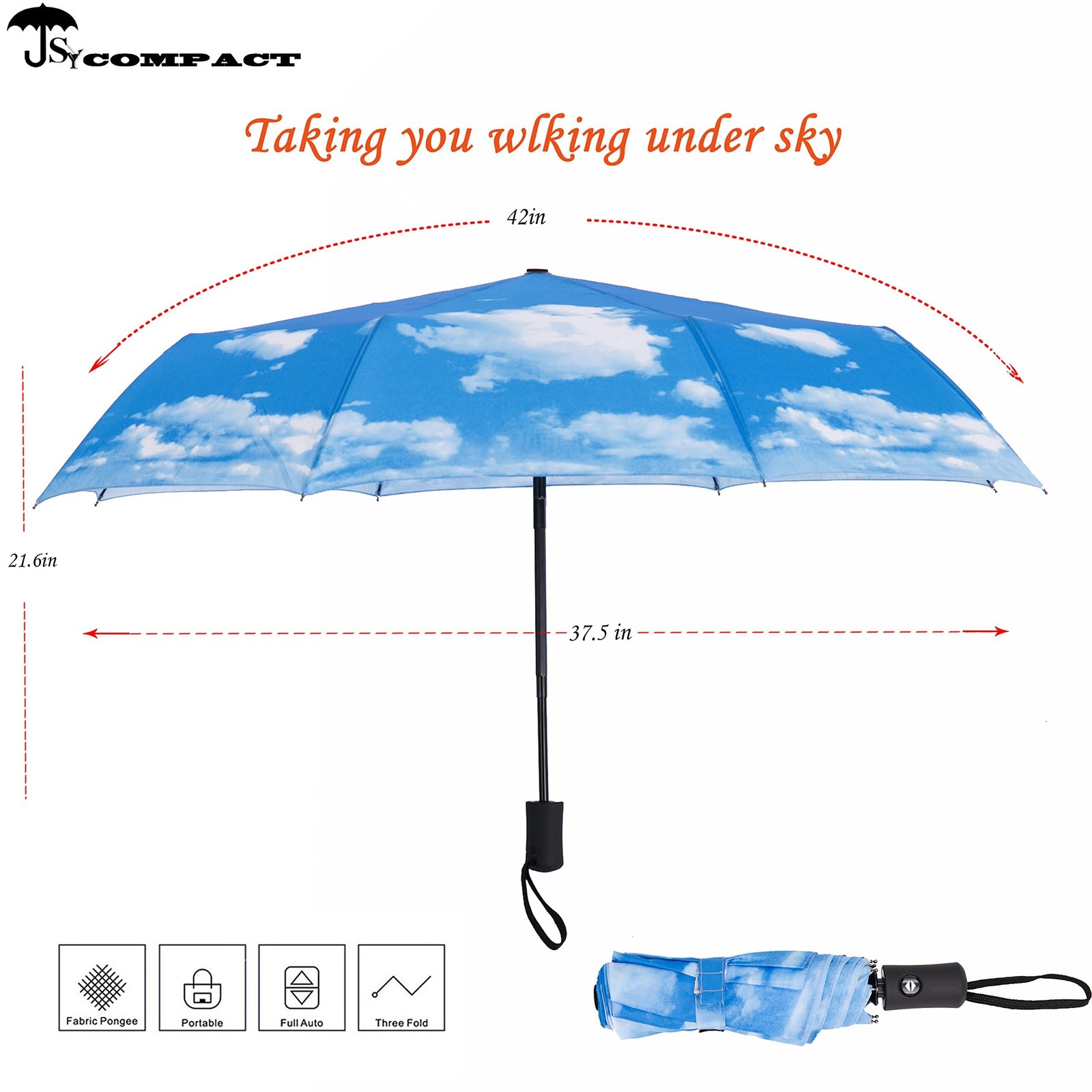 Travel Umbrella Windproof Automatic LightWeight Unbreakable Umbrellas-factory...