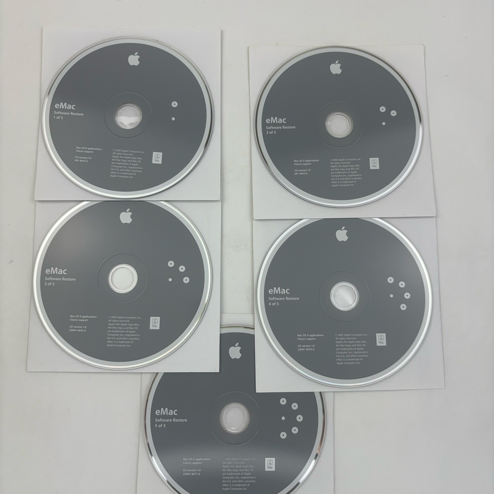 Macintosh Emac Software Restore For Mac OS X 9 9.2.2 and Mac OS X 10.1