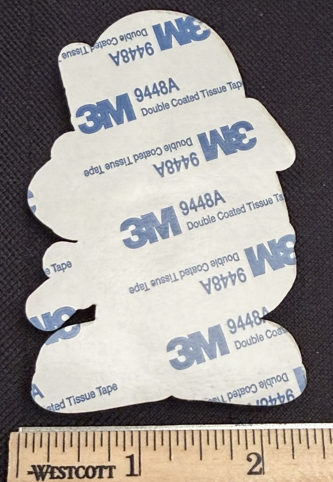 Tactical M&M PVC Patch backed with both hook and loop AND adhesive sticker, 1of5
