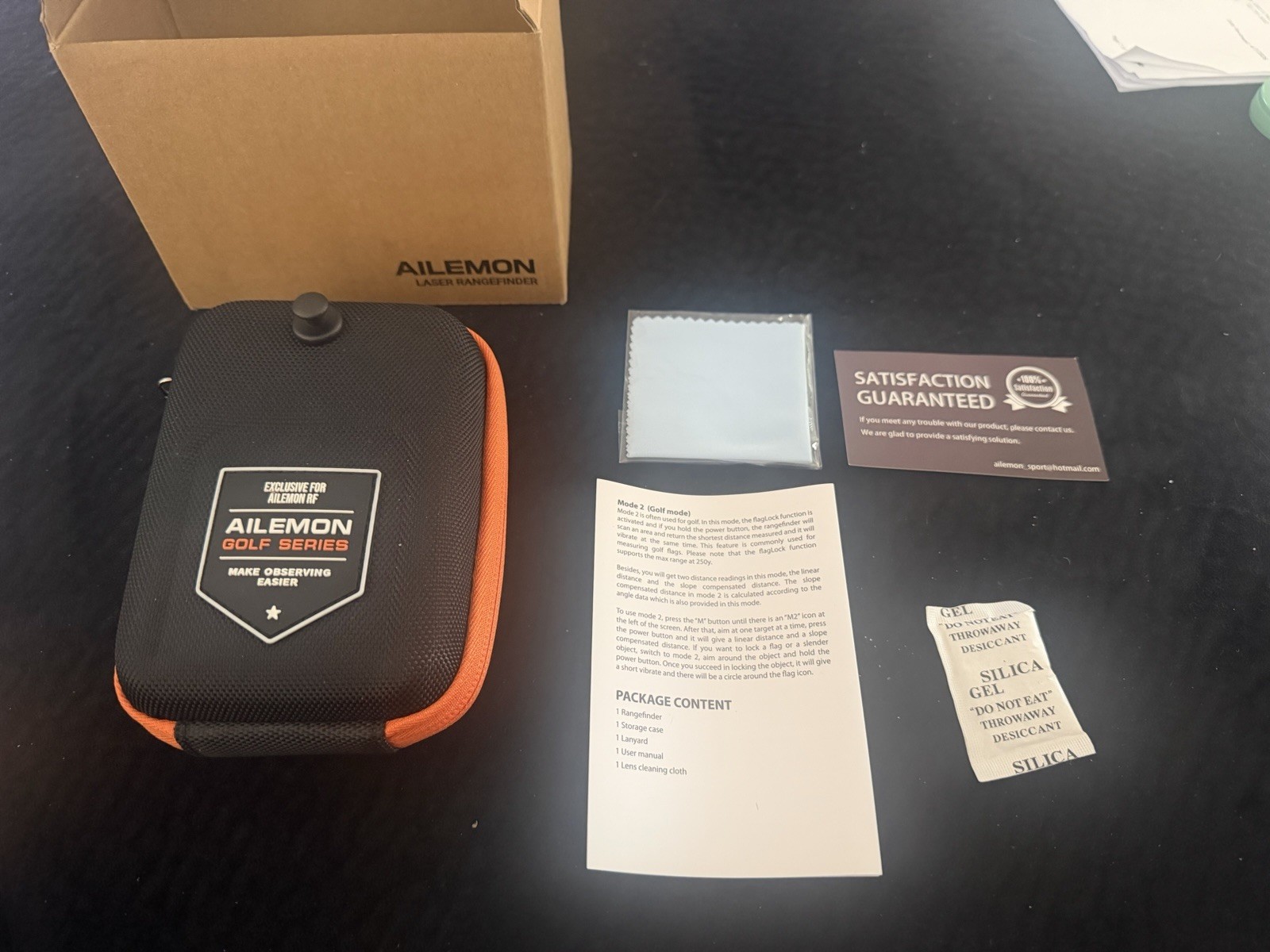 Golf Hunting Laser Rangefinder 900Y Ailemon Fast Focus High Precision W/Case